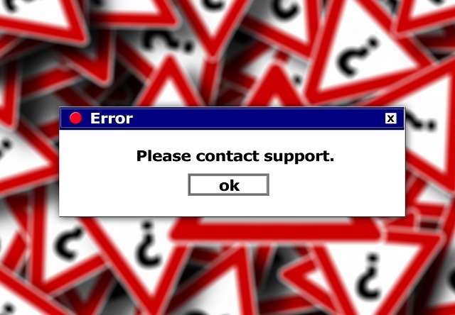 computer error screen